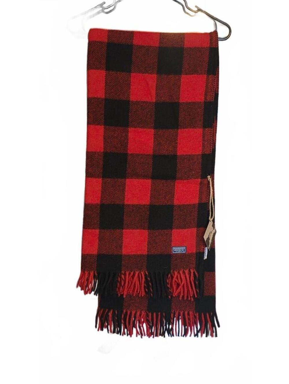 Vintage Faribault Woolen Mill Buffalo Plaid Wool Throw Blanket NWT 52x54